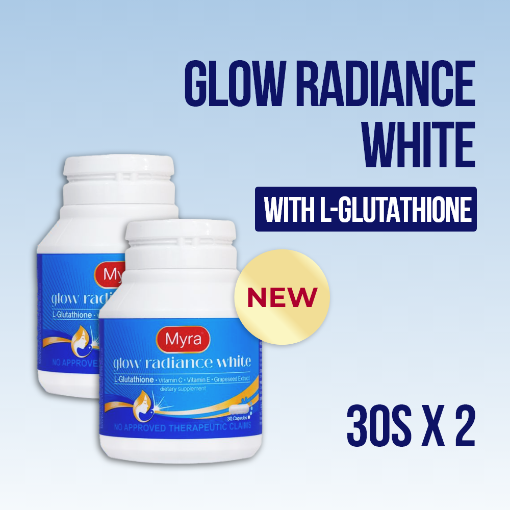 white l glutathione NEW Myra Glow Radiance White with L-Glutathione 30s Bottle (2 Bottles) – UL  Skin Sciences, Inc
