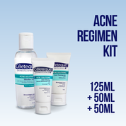 Céleteque® DermoScience™ Acne Solutions Regimen Kit (Acne Solutions Cleansing Gel 50ml + Acne Clearing Facial Moisturizer 50ml + Micellar Water 125ml)