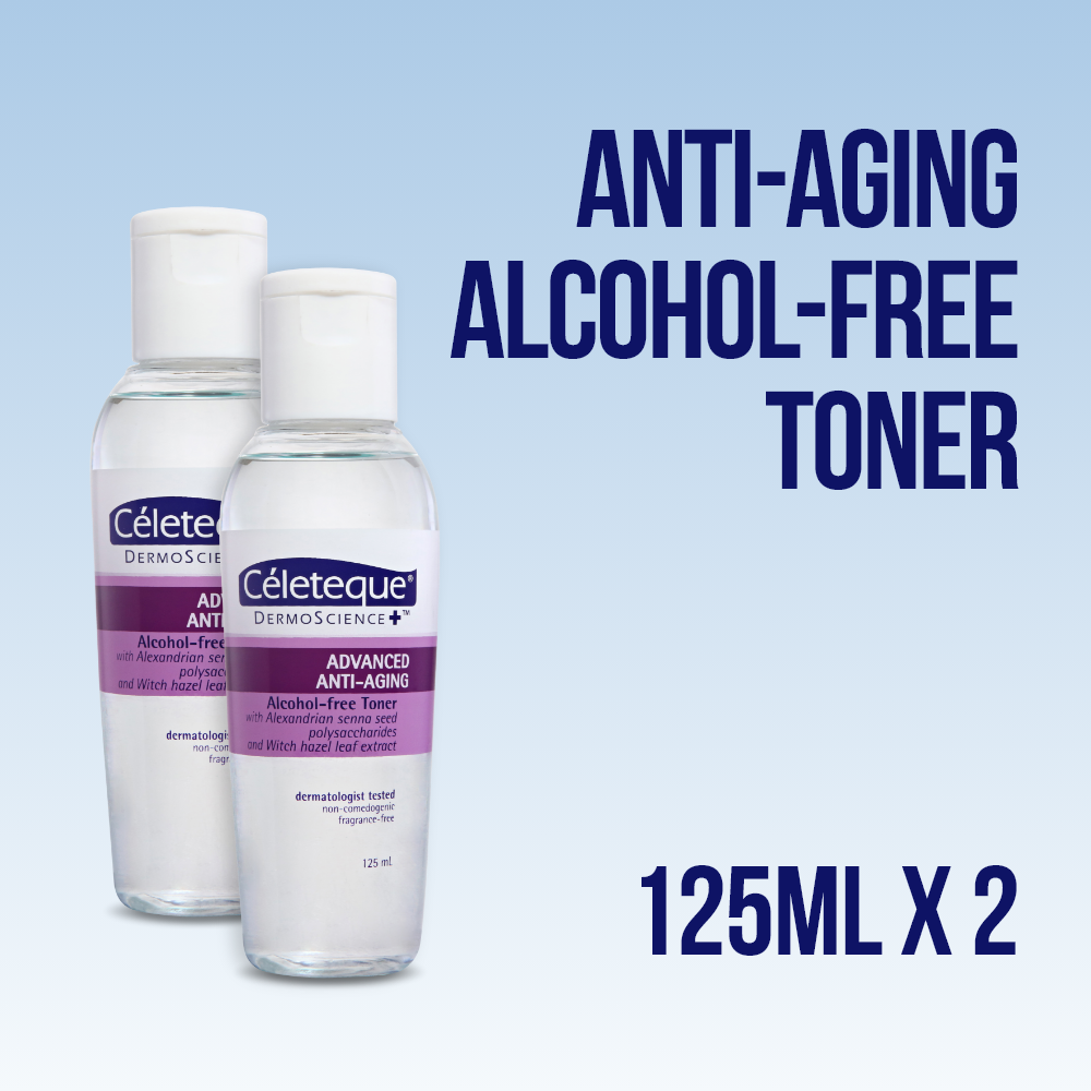 Celeteque® DermoScience™ Advanced Anti-Aging Alcohol-free Toner 125mL x 2