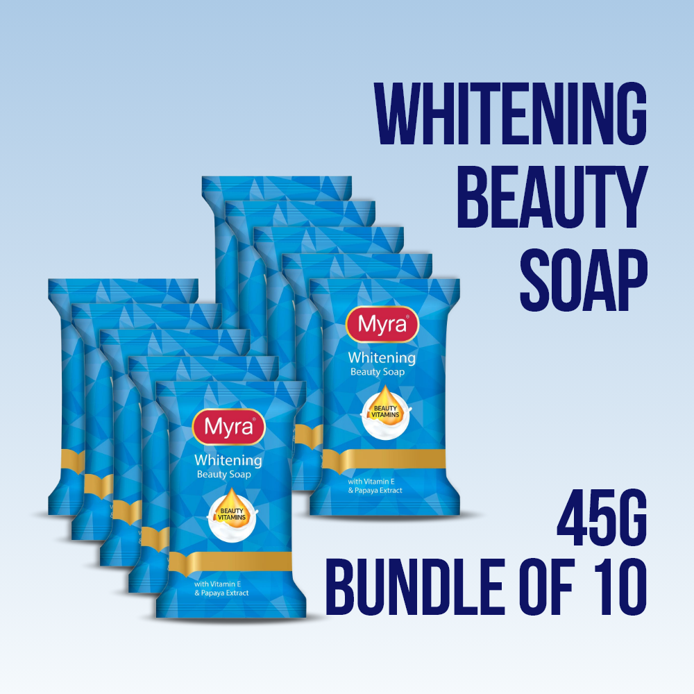 Myra Whitening Beauty Soap 45g (Bundle of 10)