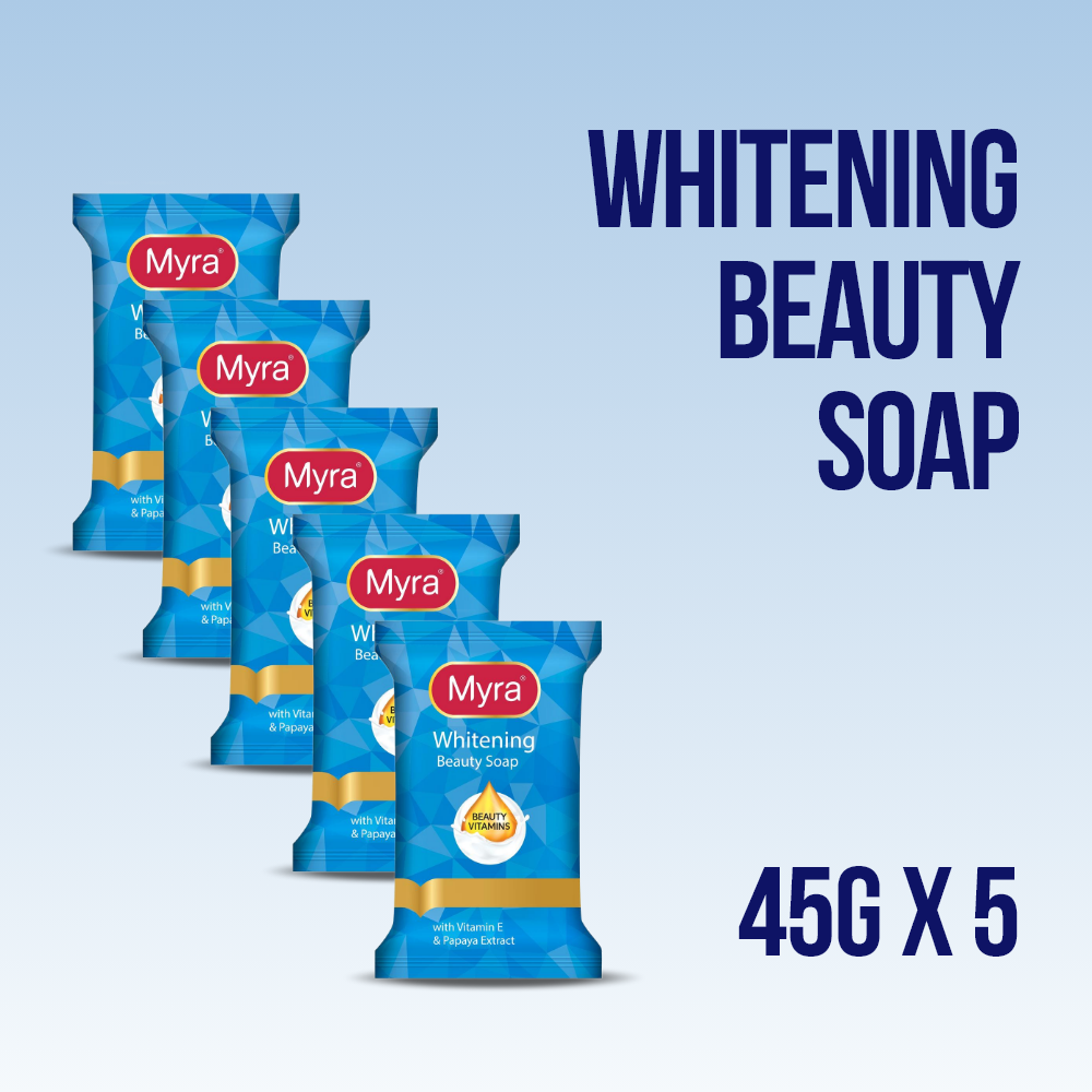 Myra Whitening Beauty Soap 45g x 5