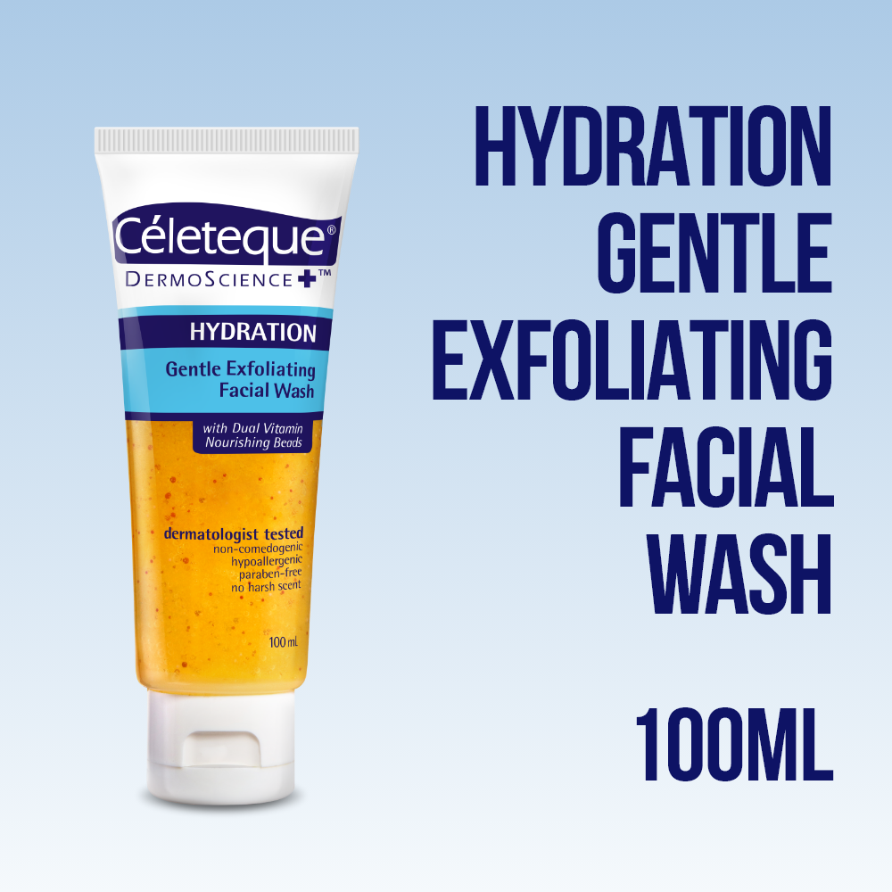 Celeteque® DermoScience™ Hydration Gentle Exfoliating Facial Wash 100mL