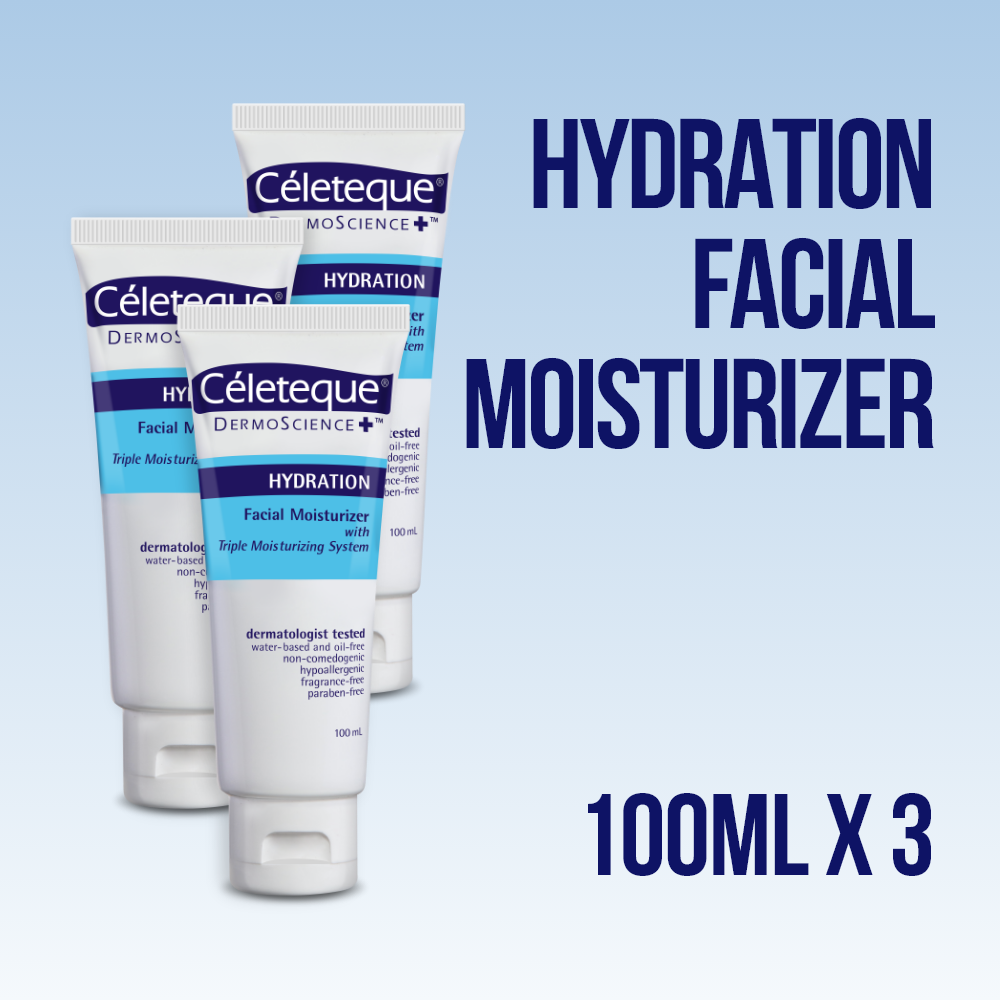 Celeteque® DermoScience™ Hydration Facial Moisturizer 100mL x 3