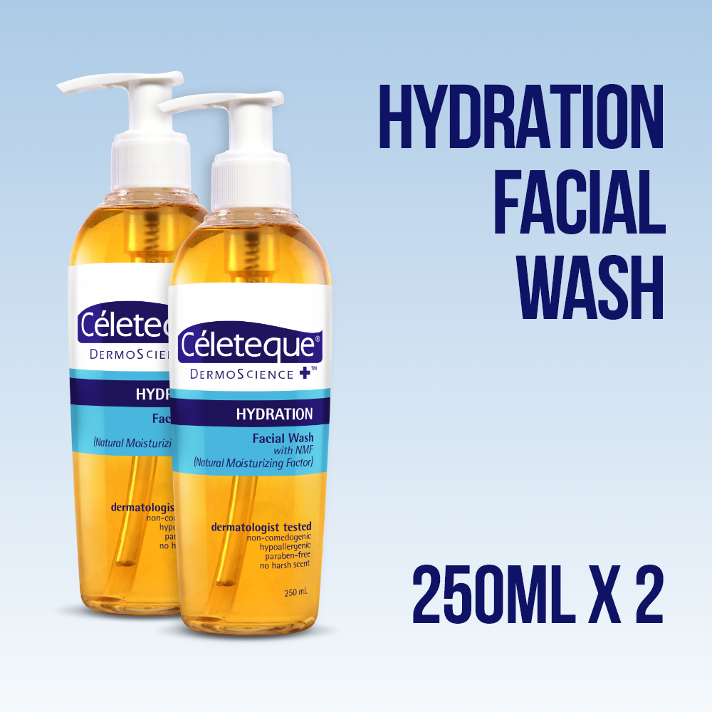 Celeteque® DermoScience™ Hydration Facial Wash 250mL x 2