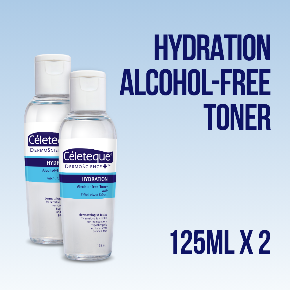 Celeteque® DermoScience™ Hydration Alcohol-free Toner 125mL x 2