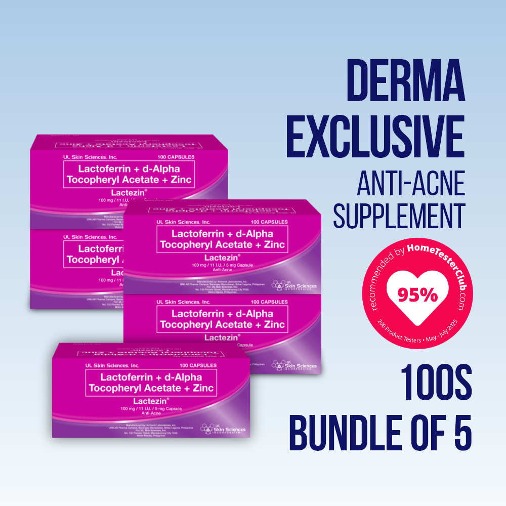 [Derma Exclusive] Lactezin 100mg Anti-Acne 100 capsules (Bundle of 5 boxes)