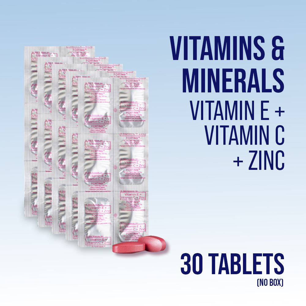 Fortima (Vitamin E + Vitamin C + Zinc) 30's capsules NO BOX