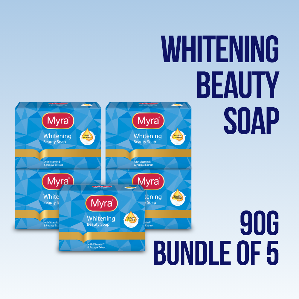 Myra Whitening Beauty Soap 90g (Bundle of 5)