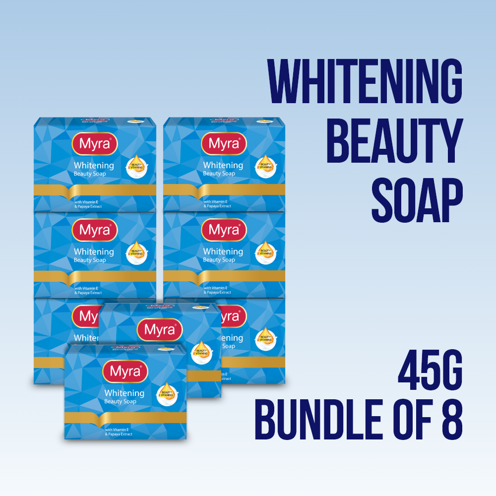 Myra Whitening Beauty Soap 90g (Bundle of 8)