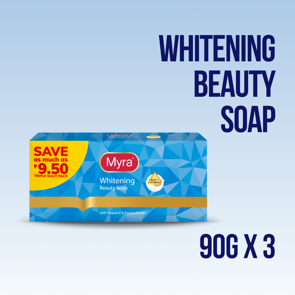 Myra Whitening Beauty Soap 90g x 3