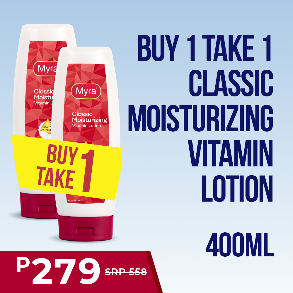 BUY 1 TAKE 1 Myra Classic Moisturizing Vitamin Lotion 400ml