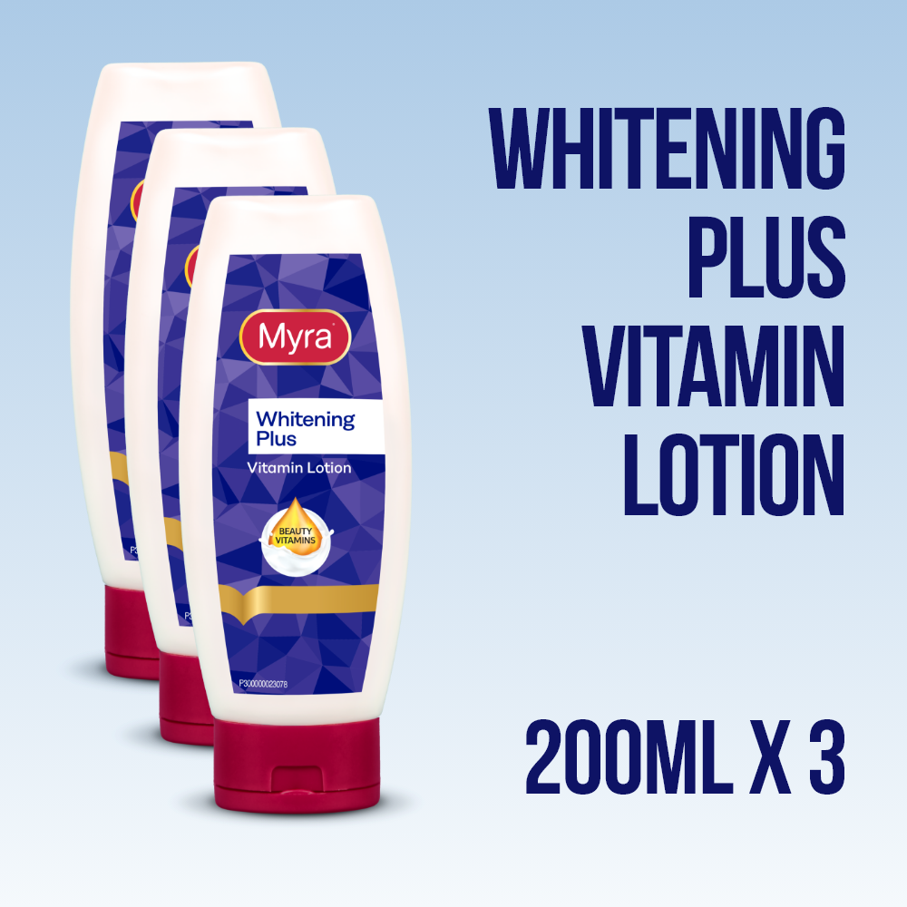 Myra Whitening Plus Vitamin Lotion 200mL x 3