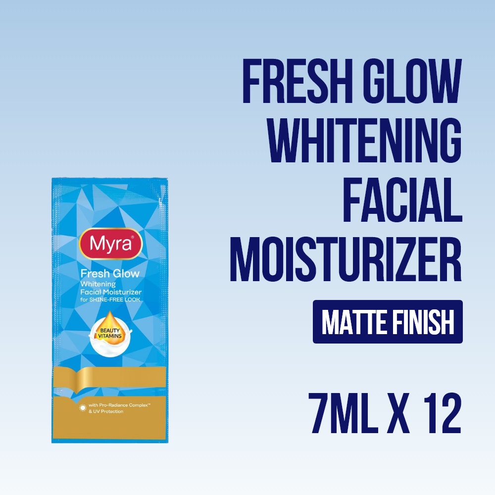 Myra Fresh Glow Whitening Facial Moisturizer 7mL x 12s