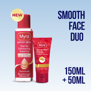 Myra Smooth Face Duo (Myra Smooth Glow Whitening Facial Wash 50ml + Myra Power Glow Essence 150ml)