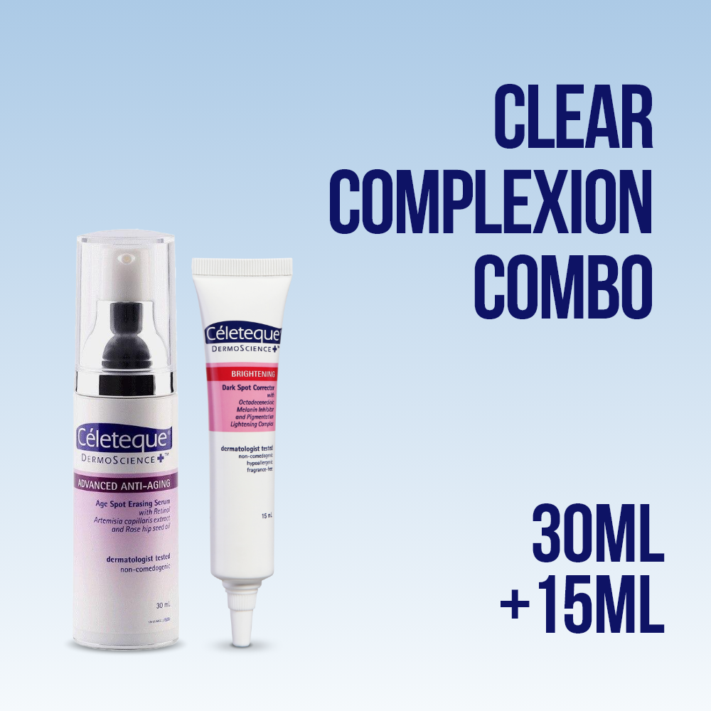 Céleteque Clear Complexion Combo (Anti-Aging Spot Erasing Serum + Brightening Dark Spot Corrector)