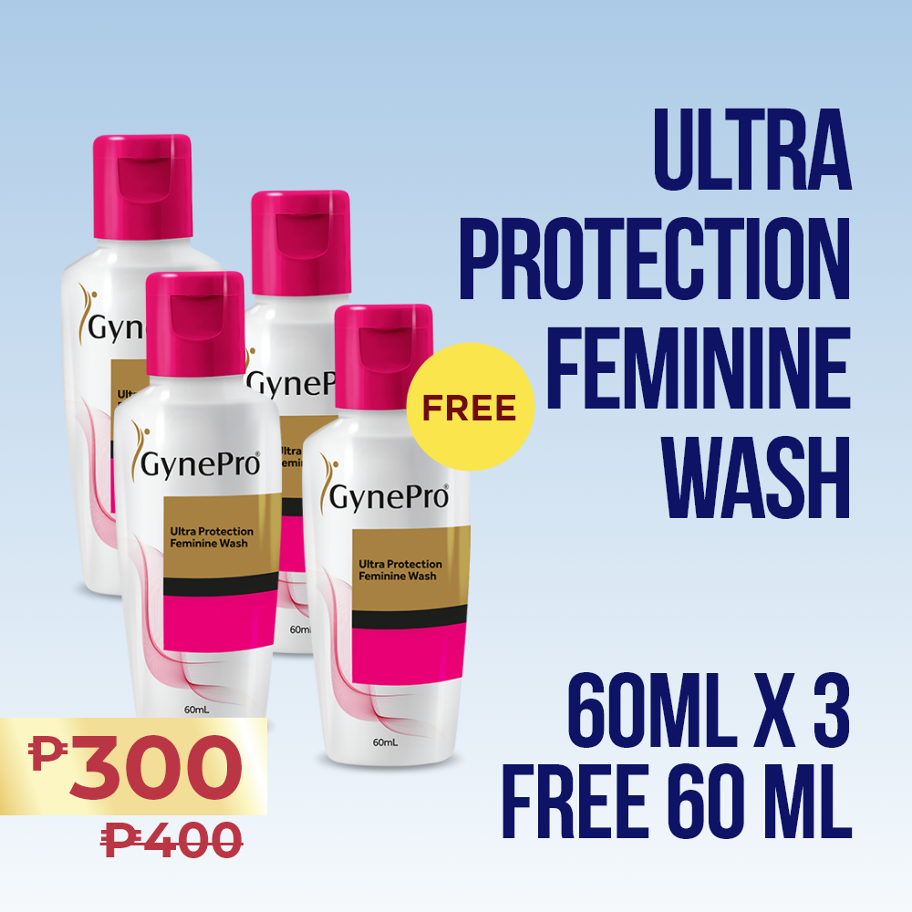 BUY 3 Gynepro Ultra Protection Feminine Wash 60ml Get 1 FREE Gynepro Ultra Protection Feminine Wash