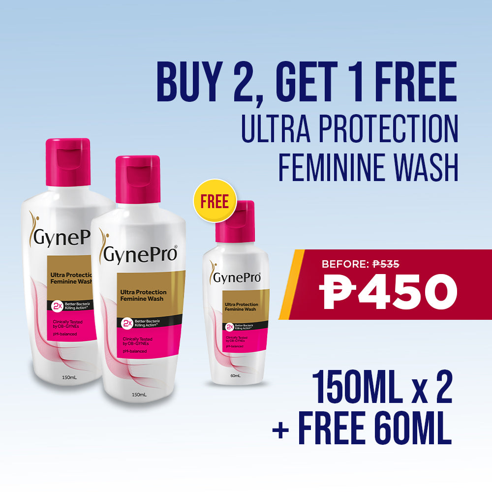 BUY 2 Gynepro Ultra Protection Feminine Wash 150ml Get 1 FREE Gynepro Ultra Protection Feminine Wash