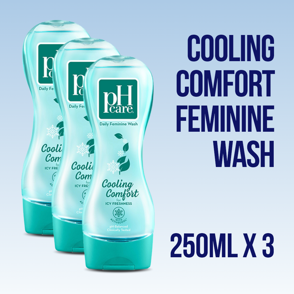 pH Care Daily Feminine Wash Cooling Comfort 250mL x 3