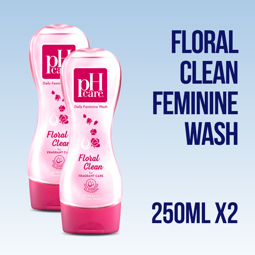 pH Care Daily Feminine Wash Floral Clean 250mL x 2