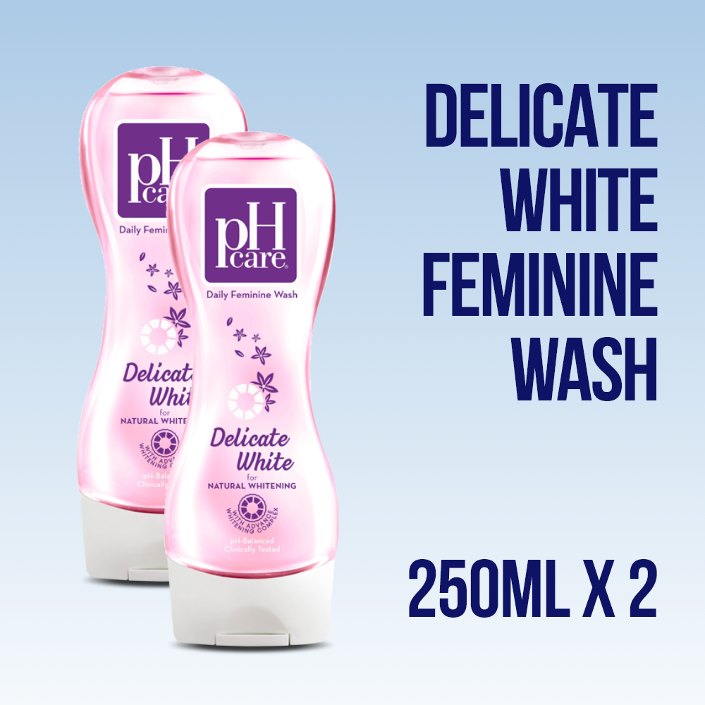 pH Care Daily Feminine Wash Delicate White 250mL x 2