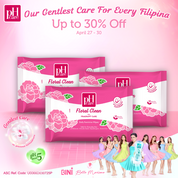 pH Care Daily Feminine Wipes Floral Clean 10 Sheets x 3