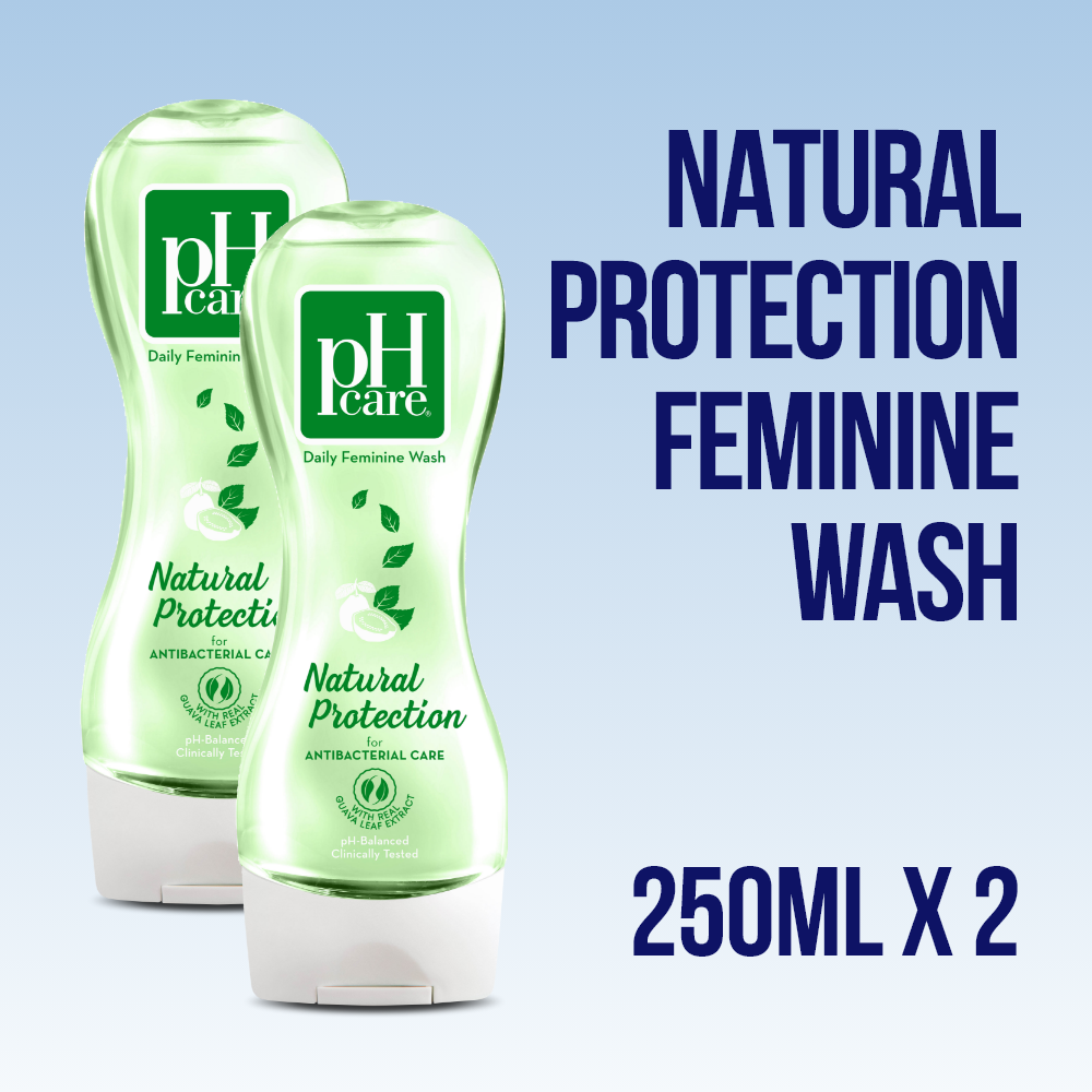 pH Care Daily Feminine Wash Natural Protection 250mL x 2