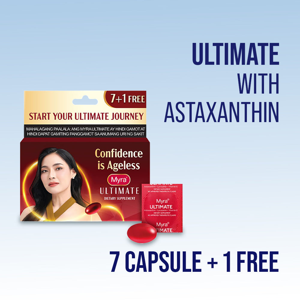 Myra Ultimate with Astaxanthin 7 capsules + Myra Ultimate with Astaxanthin 1 capsule