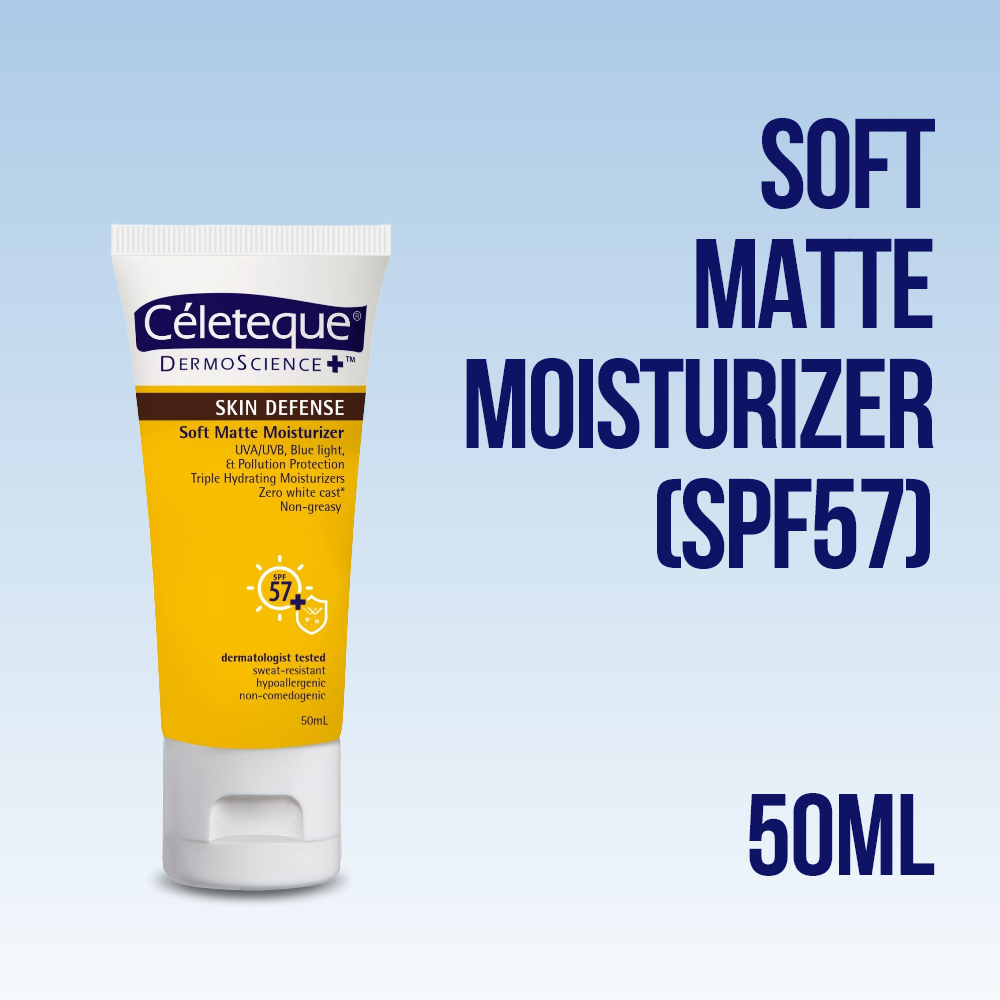 Céleteque® DermoScience™ Skin Defense Soft Matte Moisturizer with SPF57