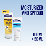 Celeteque Moisturized and SPF Duo (Skin Defense Total Protect Body and Face Sunscreen 100ml + Hydration Facial Moisturizer 50ml)