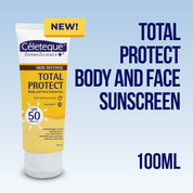 NEW Celeteque Skin Defense Total Protect Body and Face Sunscreen 100ml