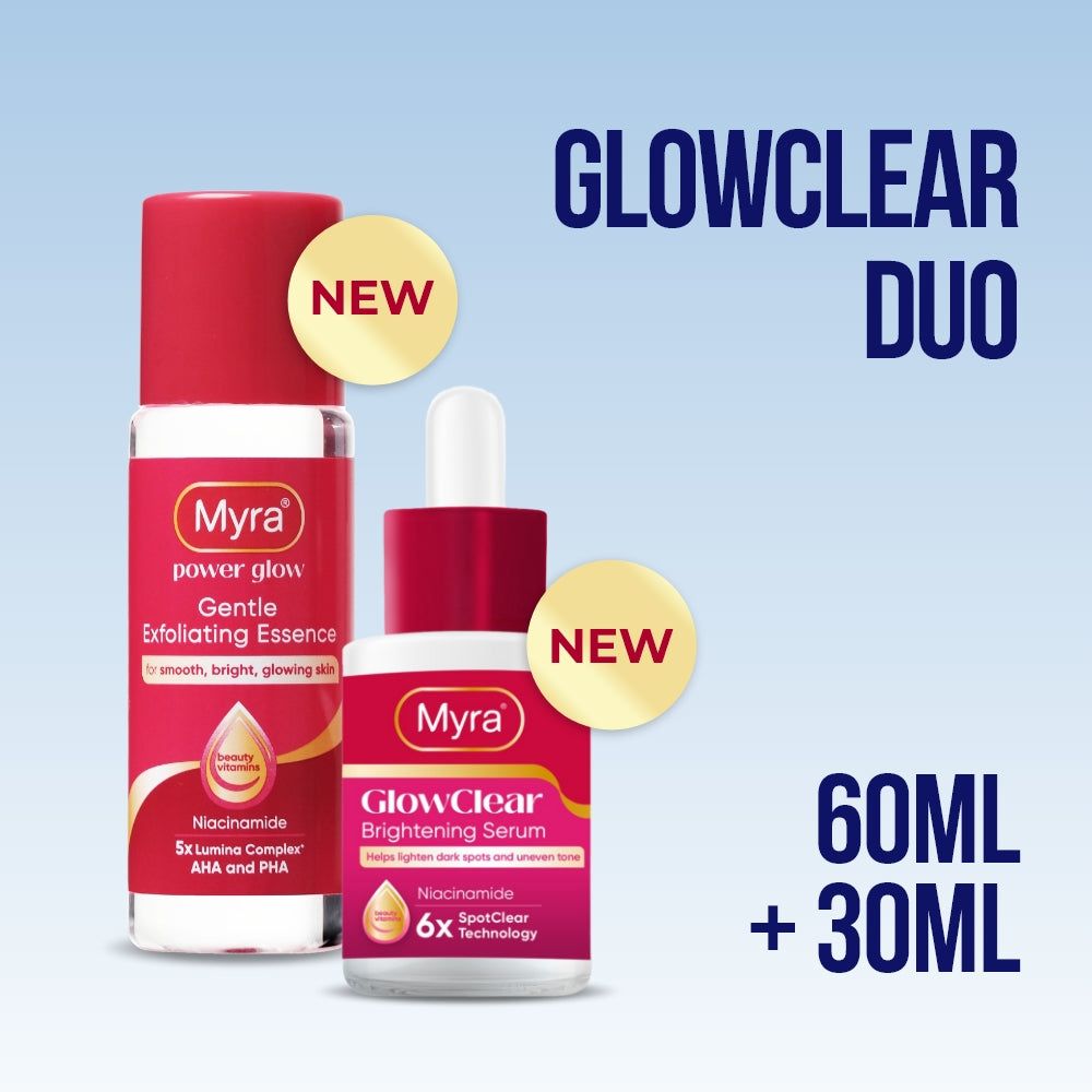 Myra GlowClear Duo (Myra GlowClear Brightening Serum 30ml + Myra Power Glow Essence 60ml)