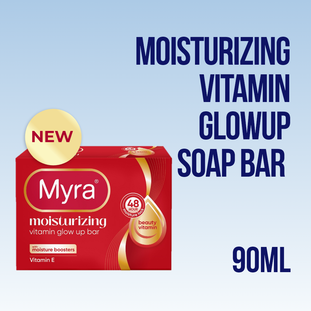 NEW Myra Moisturizing Vitamin GlowUp Soap Bar 90g