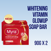 NEW Myra Moisturizing Vitamin GlowUp Soap Bar 90g (Bundle of 2)