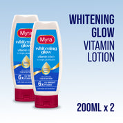 Myra Whitening Glow Vitamin Lotion 200ml x 2