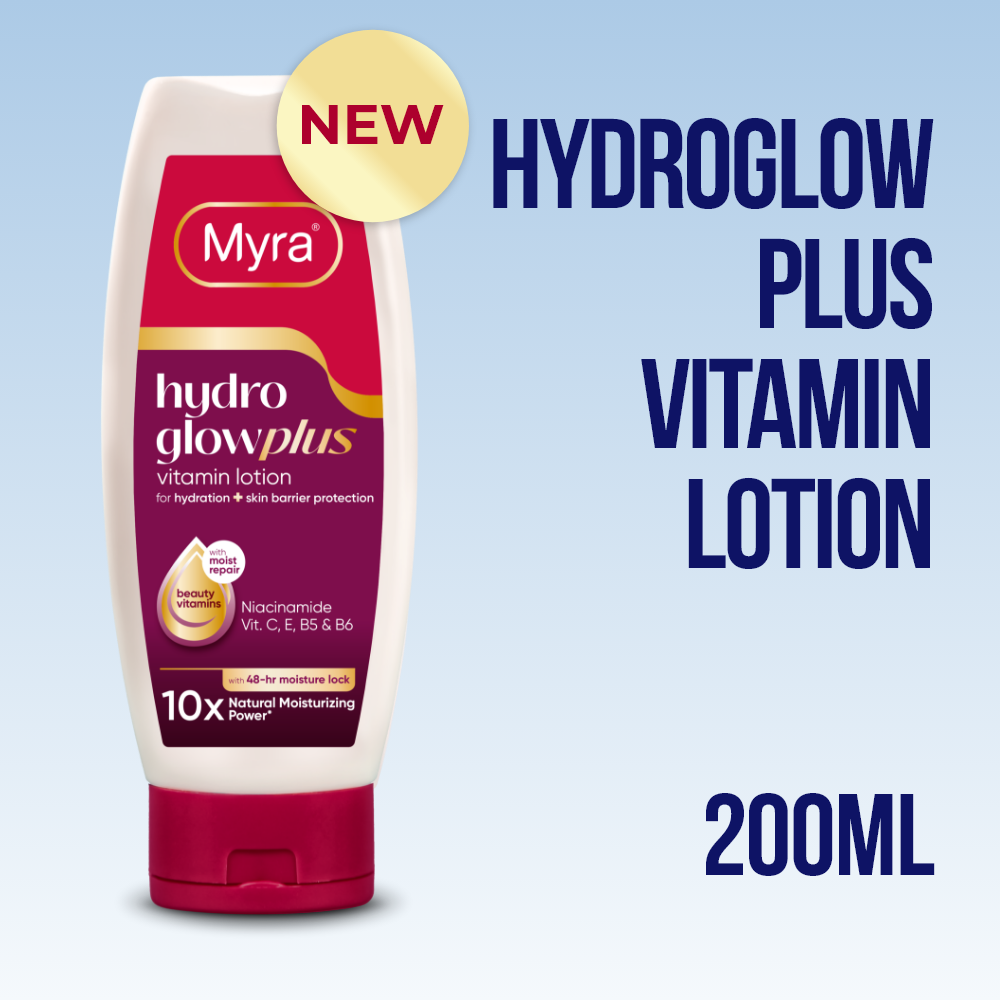 New Myra HydroGlow Plus Vitamin Lotion 200ml