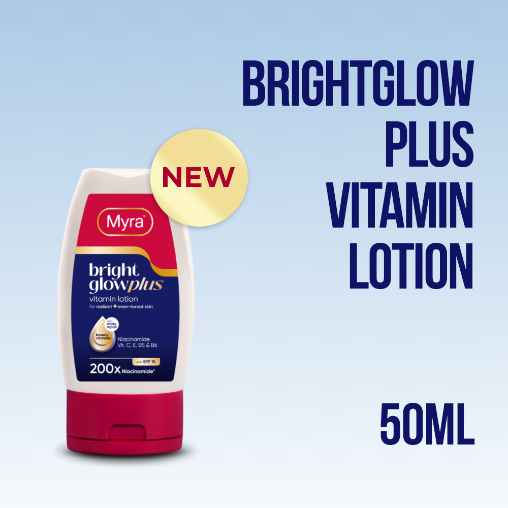 NEW Myra BrightGlow Plus Vitamin Lotion 50ml