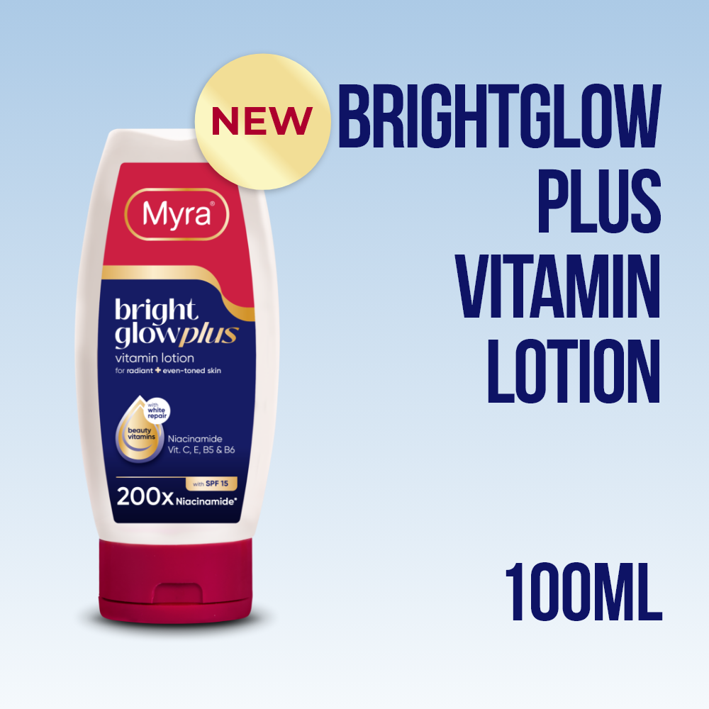 NEW Myra BrightGlow Plus Vitamin Lotion 100ml