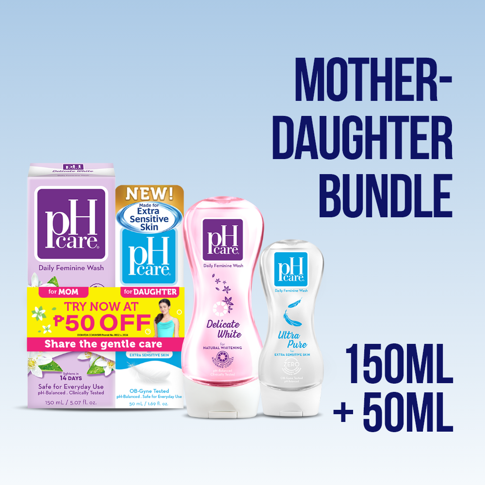 pH Care Mother-Daughter Bundle (pH Care Delicate White 150ml + pH Care Ultra Pure 50ml)