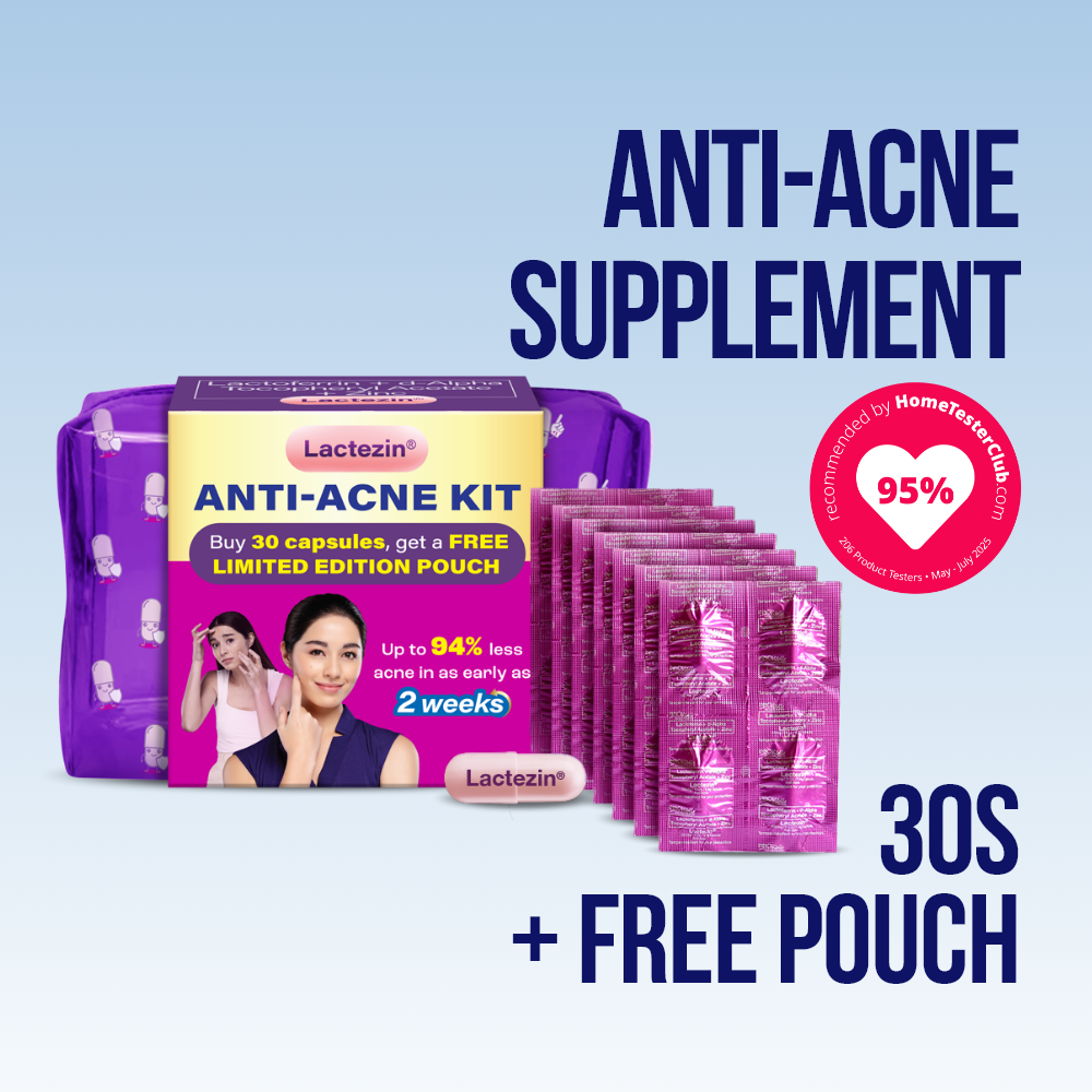 Lactezin 100mg Anti-Acne 30 capsules + FREE Lactezin Pouch