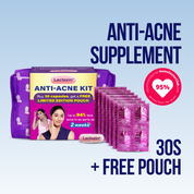 Lactezin 100mg Anti-Acne 30 capsules + FREE Lactezin Pouch