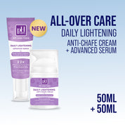 pH Care Lightening All-over Care bundle (pH Care All-Over Care Daily Lightening Anti-Chafe Cream with Niacinamide 50mL + pH Care All-Over Care Daily Lightening Advanced Serum with Niacinamide 50mL)