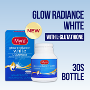 NEW Myra Glow Radiance White with L-Glutathione 30s Bottle