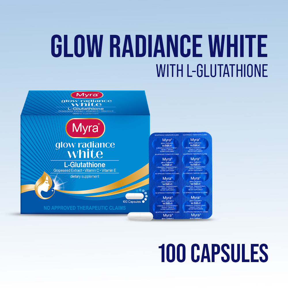 NEW Myra Glow Radiance with L-Glutathione 100s Box