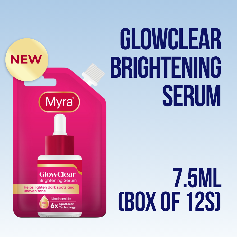 New Myra GlowClear Brightening Serum 7.5ml (Box of 12s)