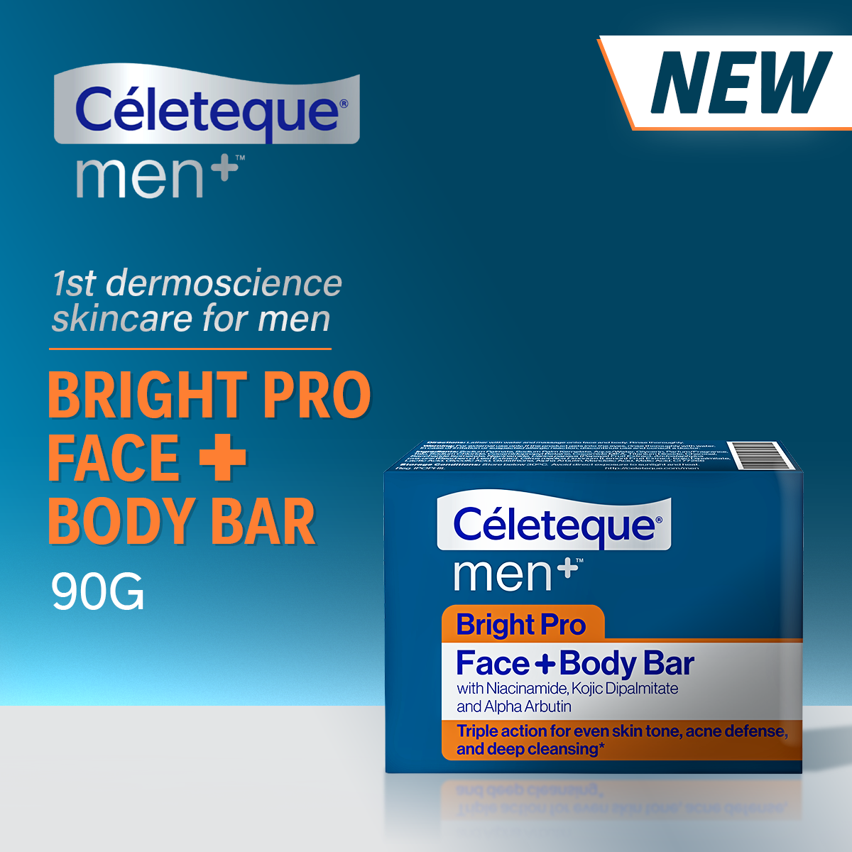NEW Celeteque Men Face + Body Bar Soap