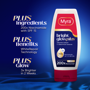 Myra BrightGlow Plus Vitamin Lotion 200ml x 3