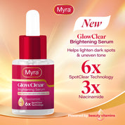 NEW Myra GlowClear Brightening Serum 7.5ml (Set of 3)