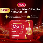 BUY 3 Myra Moisturizing Vitamin GlowUp Soap Bar 45g, GET FREE Myra Moisturizing Vitamin GlowUp Soap Bar 45g
