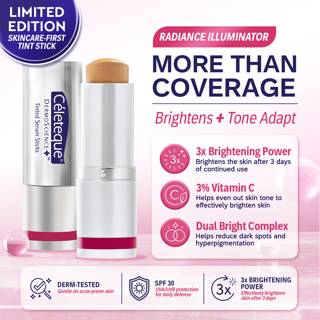 LIMITED EDITION Celeteque Radiance Illuminator Tinted Serum Stick SPF 30