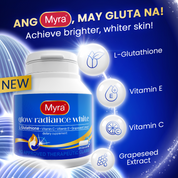NEW Myra Glow Radiance White with L-Glutathione 30s Bottle (2 Bottles)